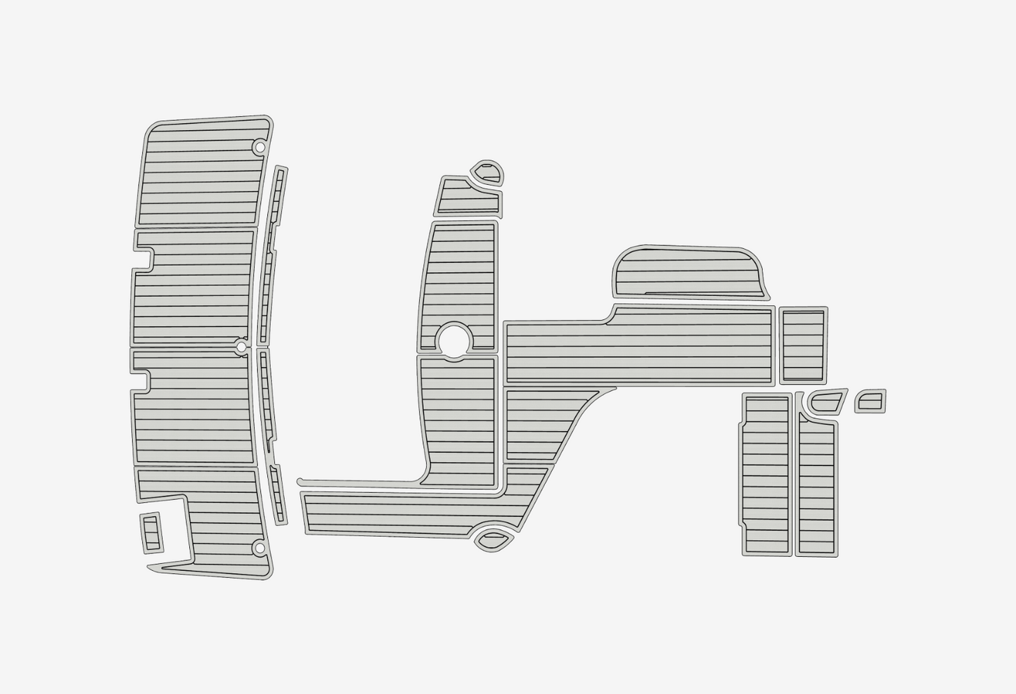 2002-2005 Rinker 312 Fiesta Vee Marine teak deck EVA Foam Boat flooring
