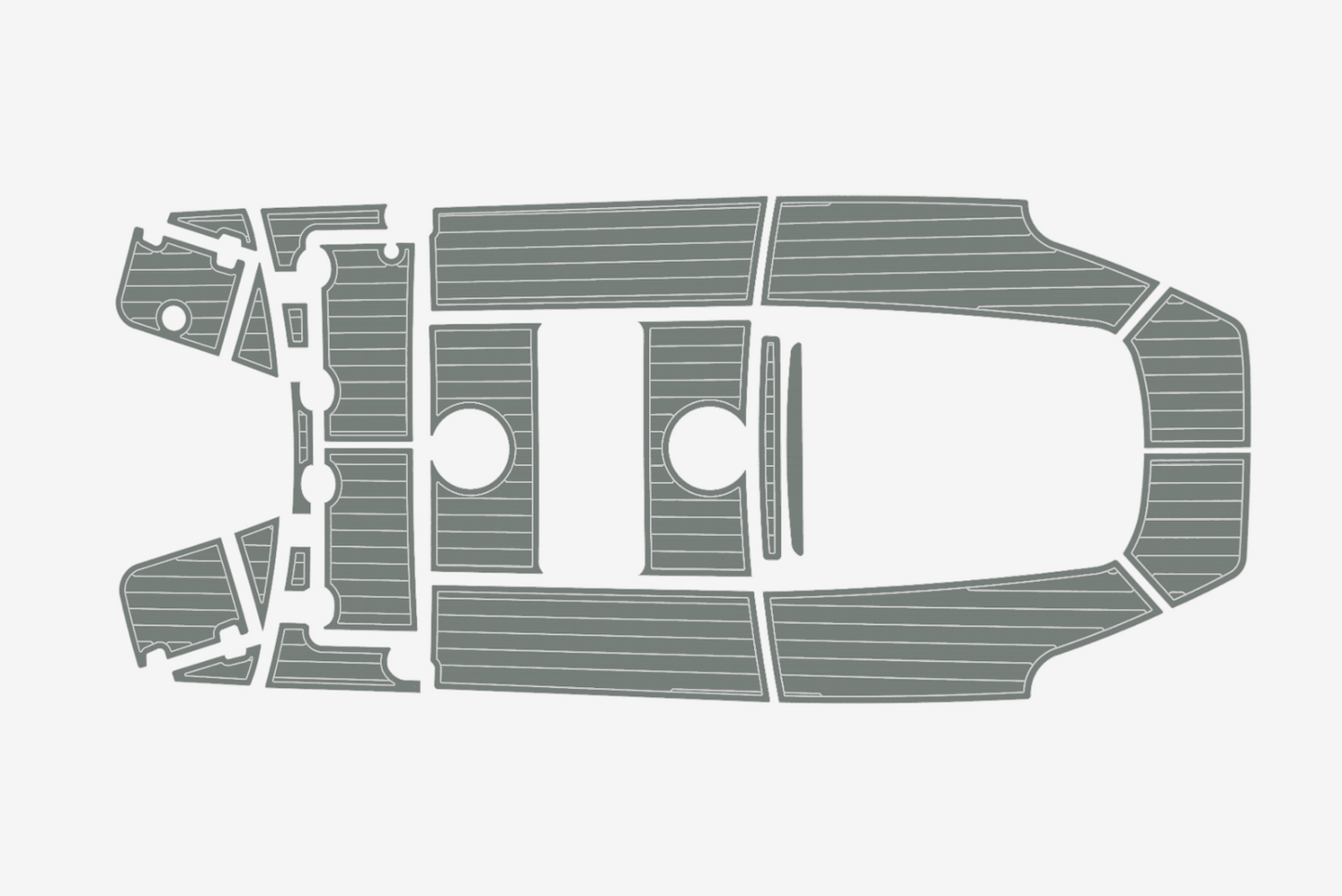 2014-2020 Boston Whaler 210 Dauntless Anti-slip Custom EVA marine deck flooring