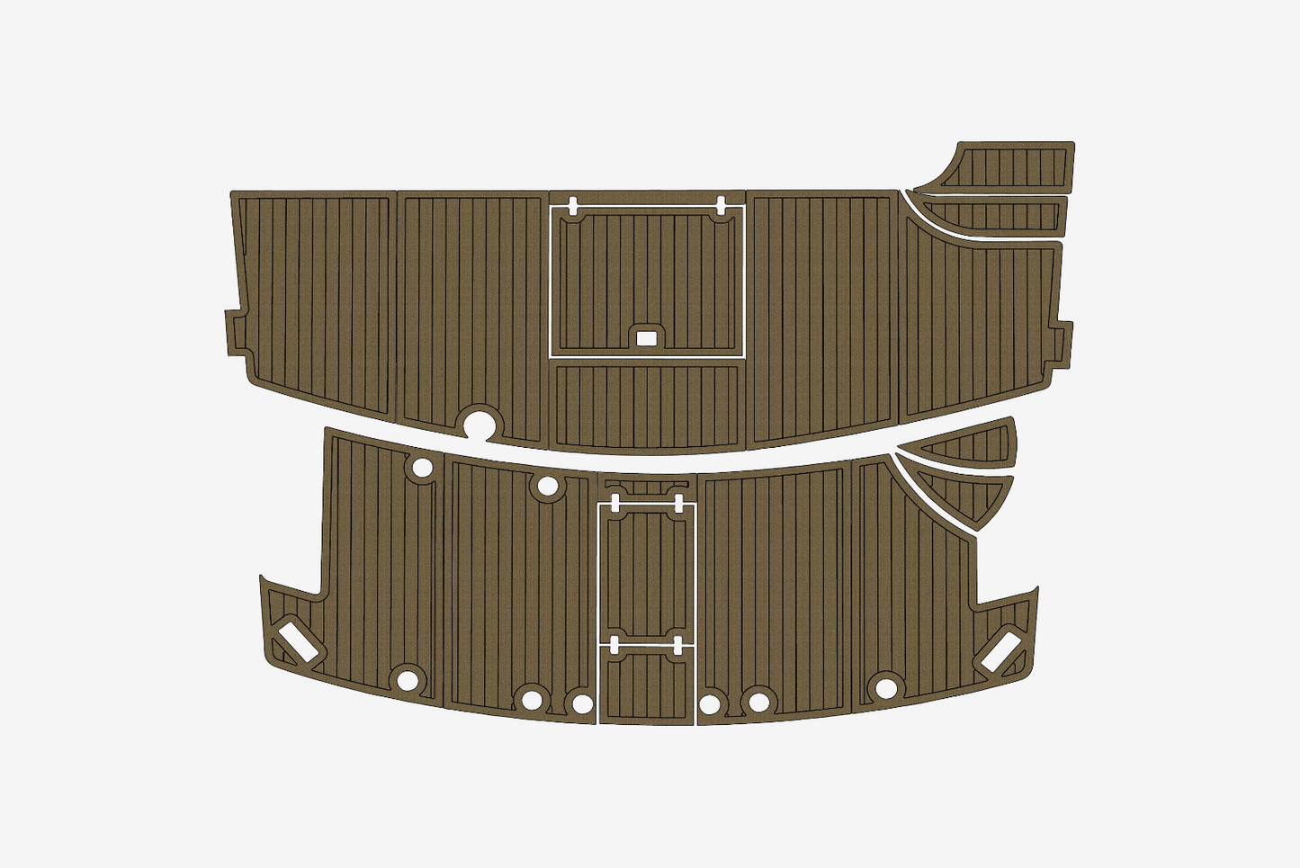 2004 Grand Alaskan 65 Cockpit Swim platform 1/4"6mm EVA Foam carpet marine floor