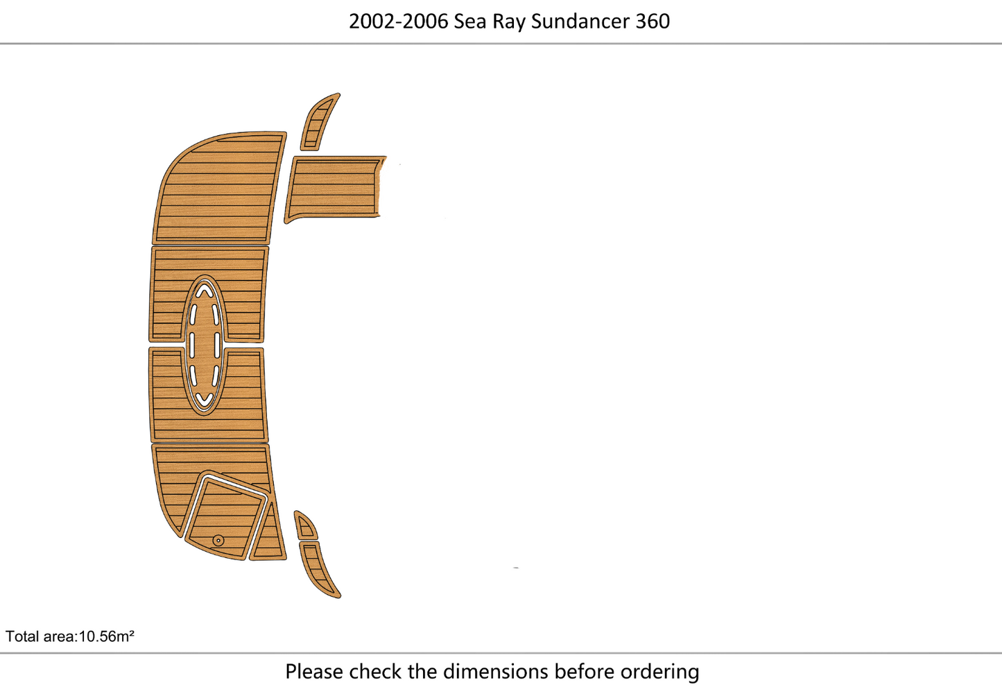 2002-2006 Sea Ray 360 Sundancer swim platform 1/4" 6mm EVA Foam floor