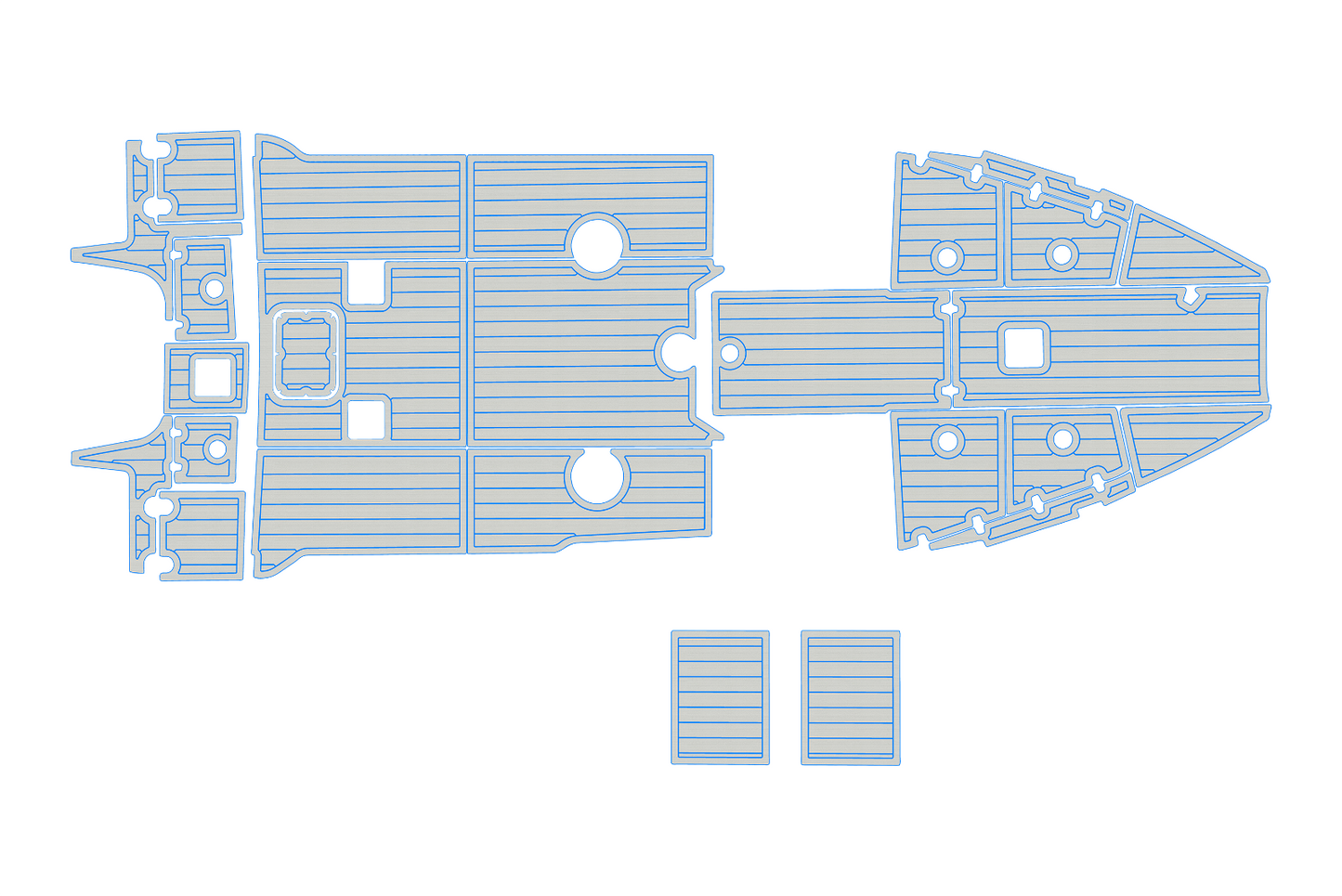 2017-2020 Larson FX Cockpit Swim platform 1/4"6mm EVA foam floor