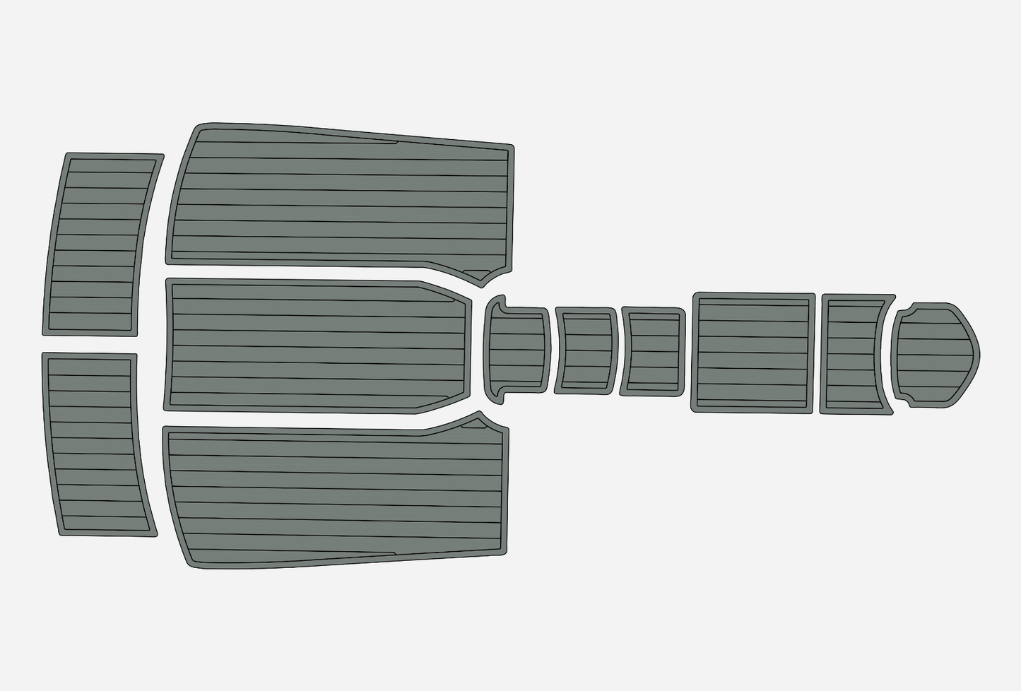 2008-2010 Bella 570 DC Marine teak deck EVA Foam Boat fuax foam mat flooring