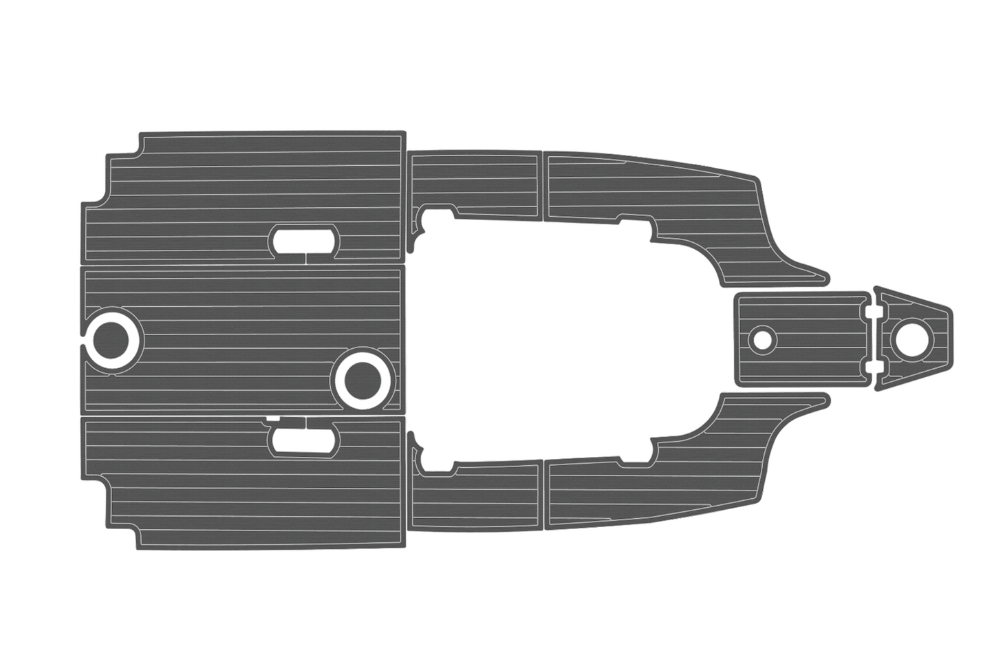 2017-2023 Sea Fox 248 commander Cockpit Swim platform 1/4"6mm EVA Fauxfoam floor