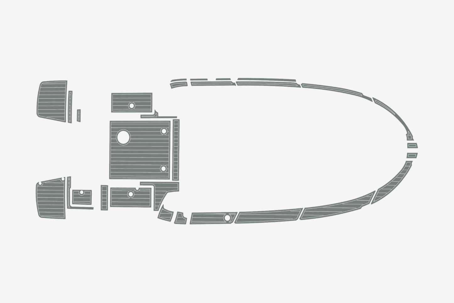 2022 Beneteau Antares 8 Cockpit SP BOW 1/4"6mm EVA foam faux MAT floor