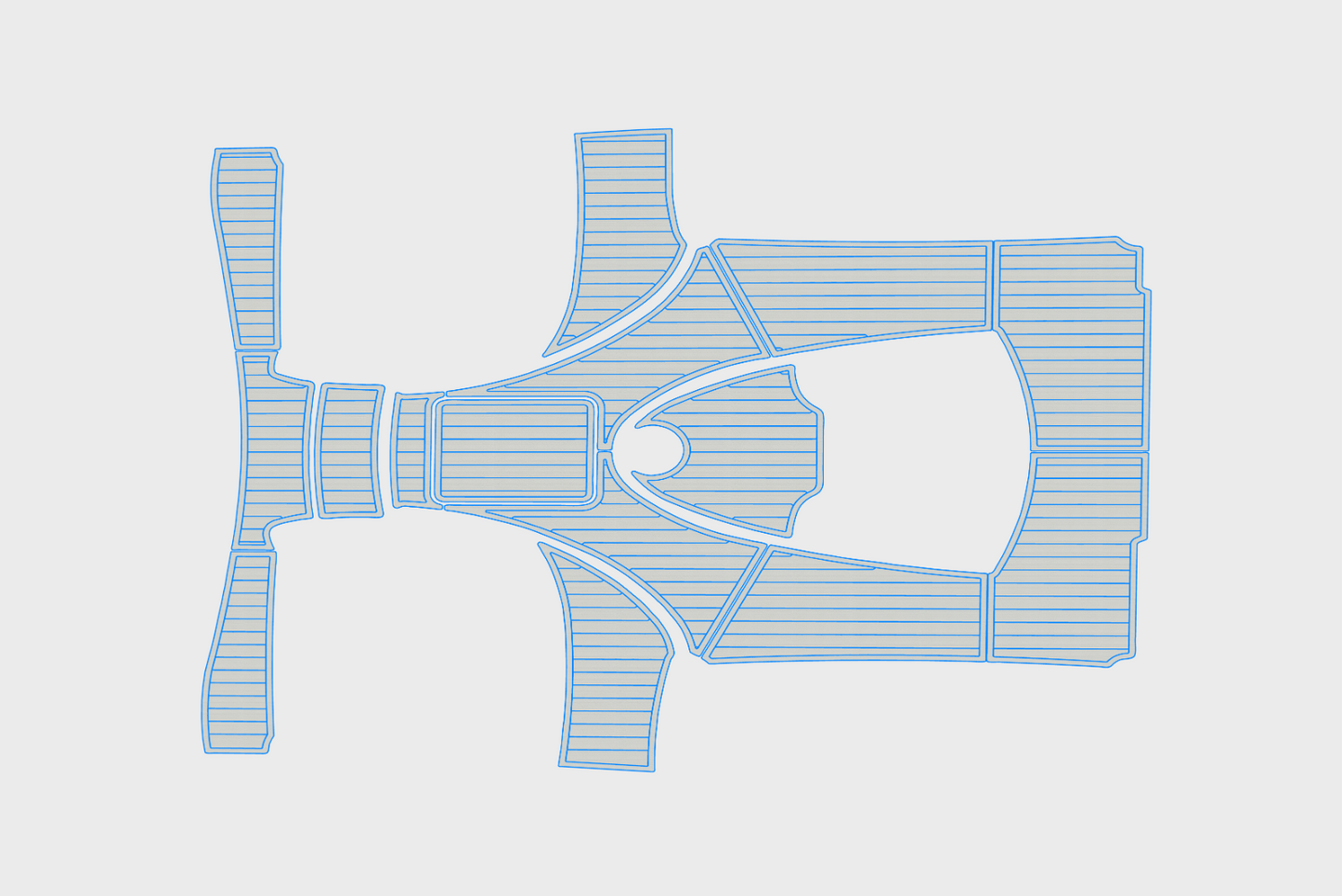 2014-2015 Viking 42 Express Cockpit Swim platform 1/4"6mm EVA Foam floor