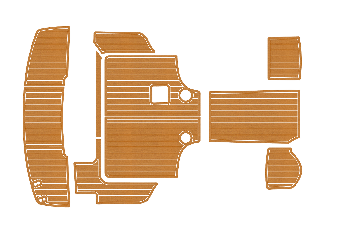 2008-2013 Bayliner 266 EC Anti-slip mat Custom EVA marine deck flooring