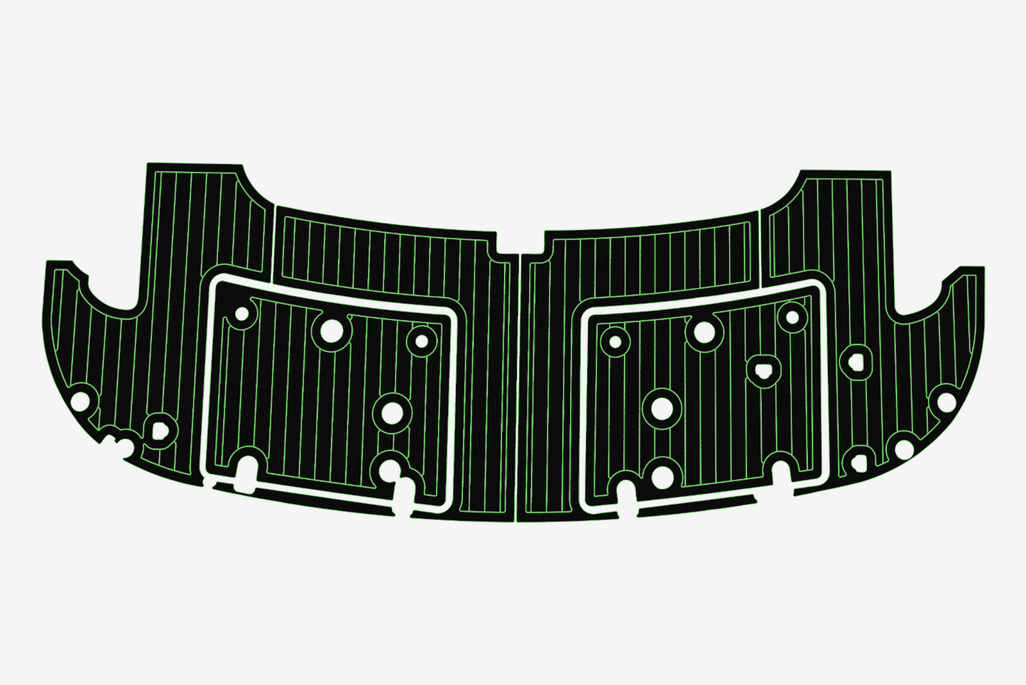 2004 Fairline 59 Cockpit Swim platform 1/4"6mm EVA Foam carpet marine floor