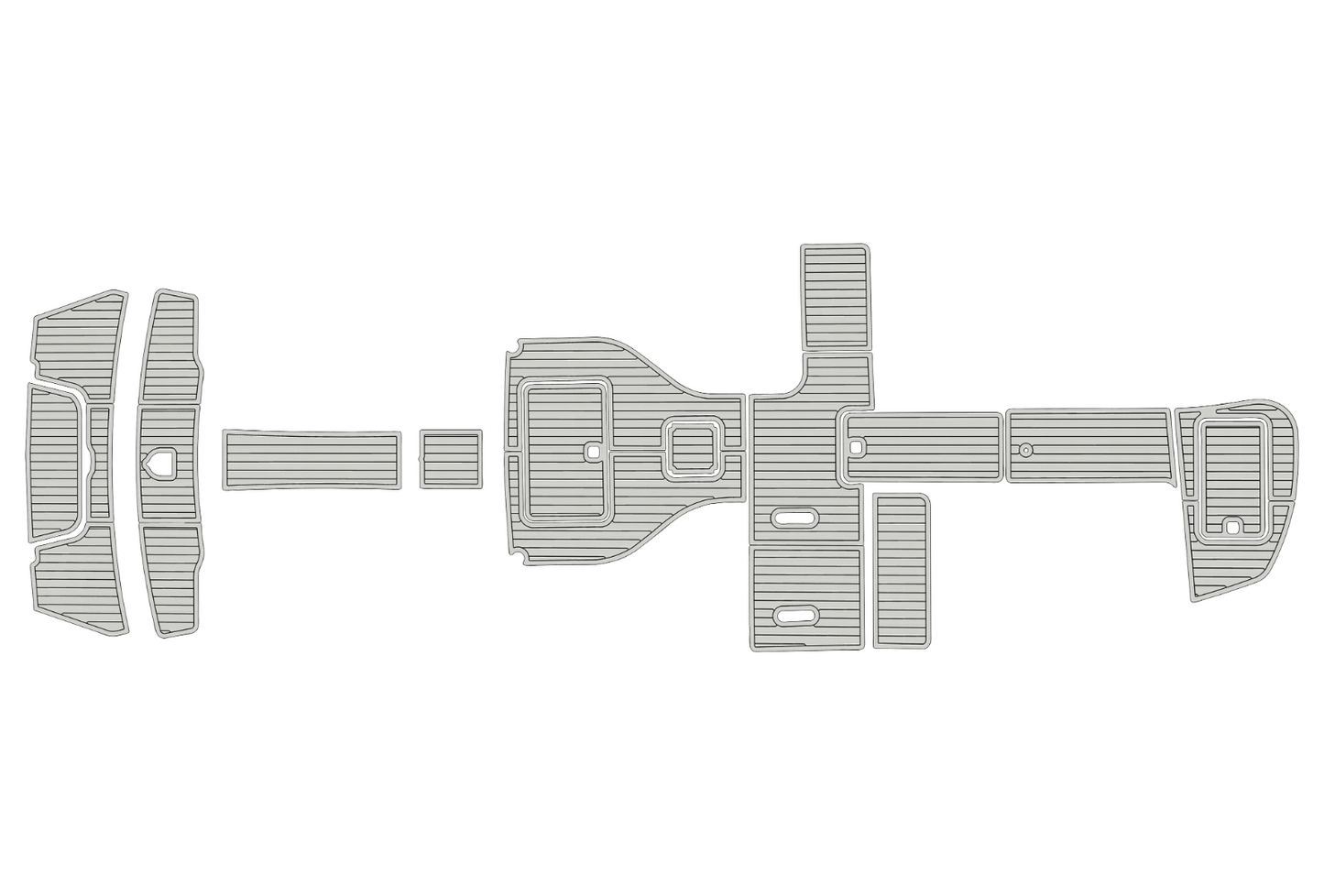 2012-2016 Cobalt 296 Bow Rider Cockpit Swim platform 1/4"6mm EVA foam mat floor