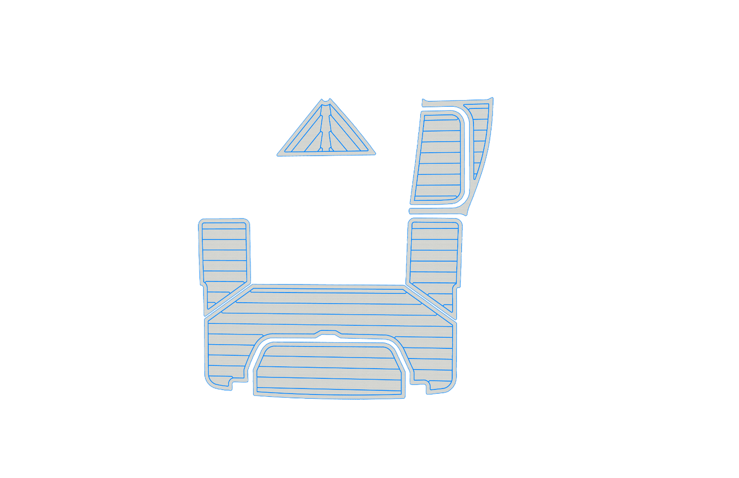 2014-2021 COBALT R7 Swim platform 1/4"6mm EVA foam faux mat floor