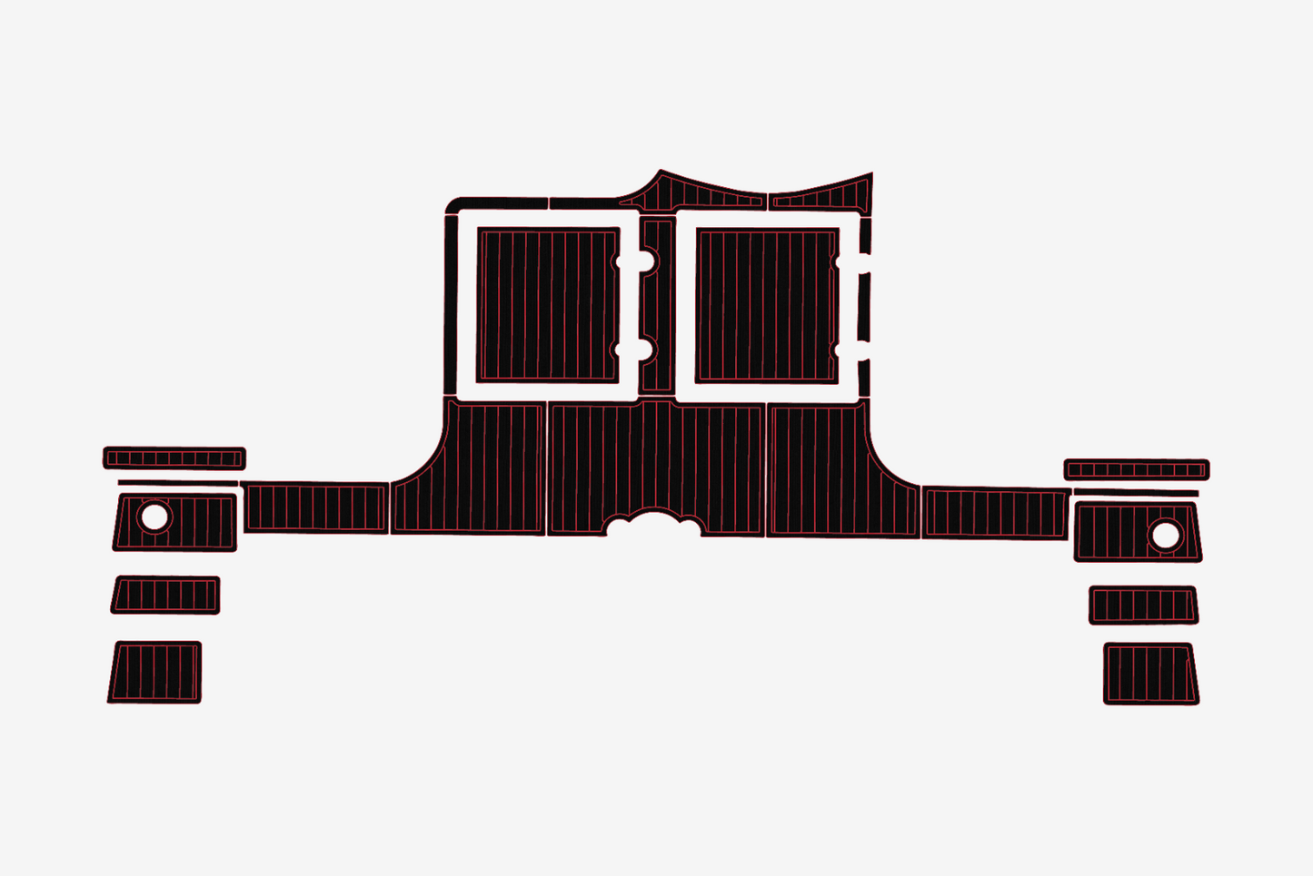 1994-1995 Catana 411 Swim platform 1/4"6mm EVA Foam carpet marine floor