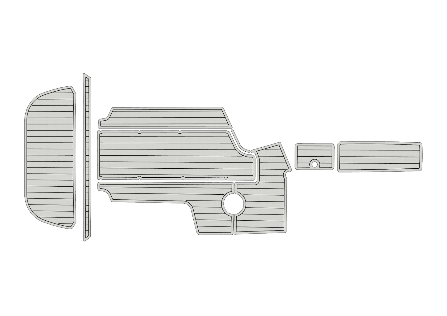 2005-2006 CENTURION ENZO SV240 Cockpit Swim platform 1/4"6mm EVA foam faux floor