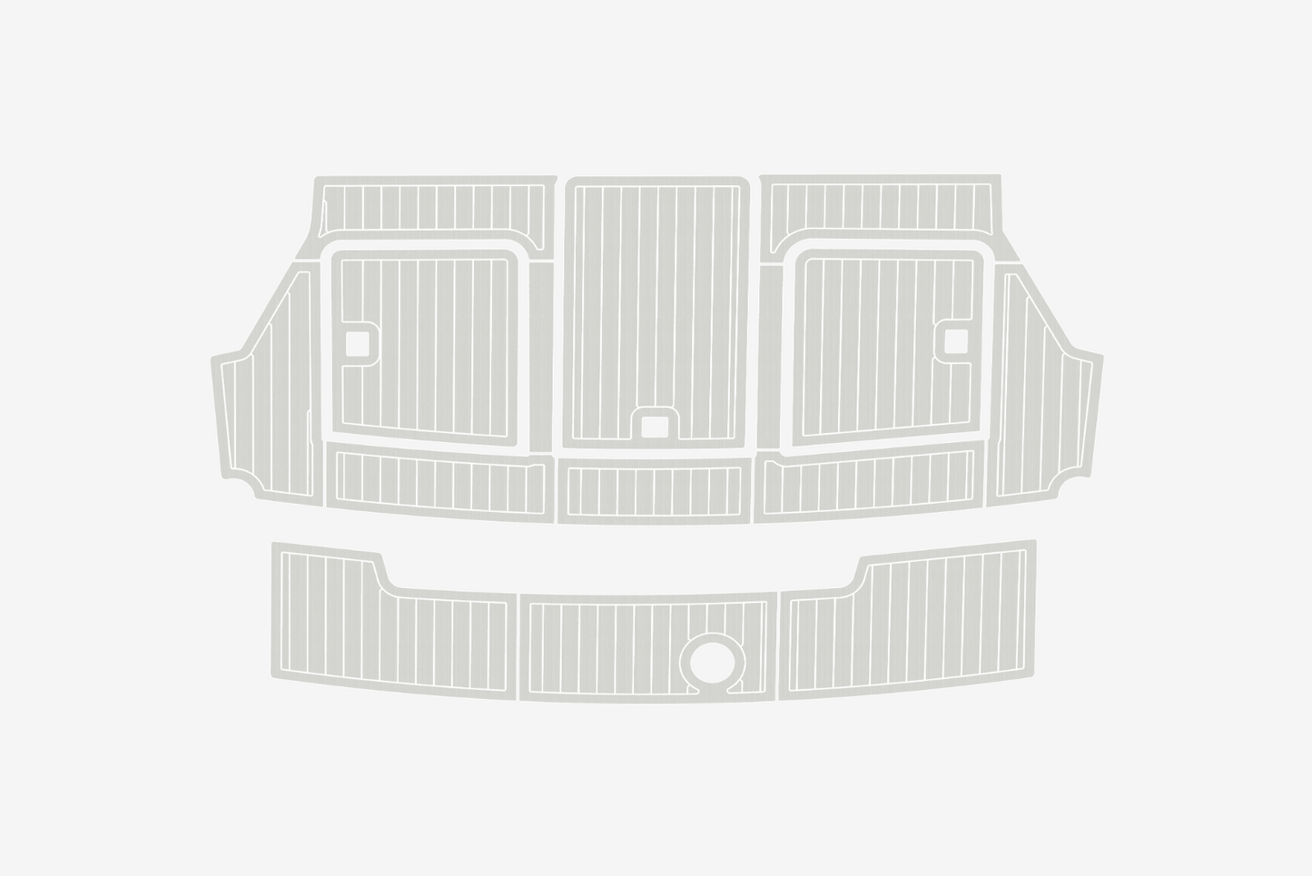 Carver 37 Cockpit Swim platform 1/4"6mm EVA Foam carpet marine floor