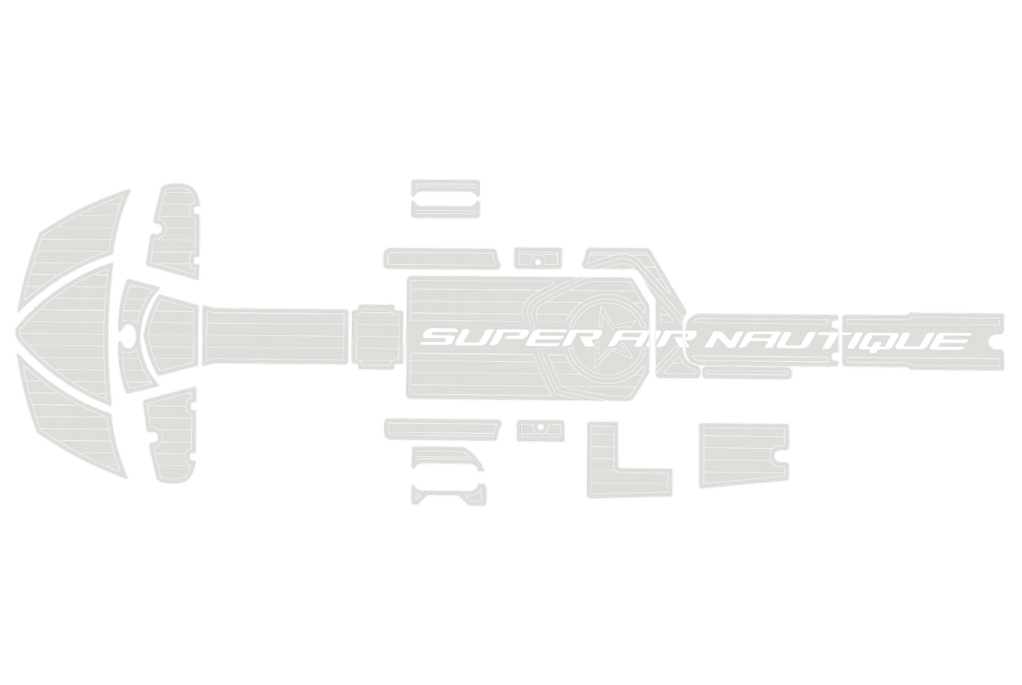 2010 Nautique 230 Super Air Anti-slip Custom mat EVA faux teak marine flooring