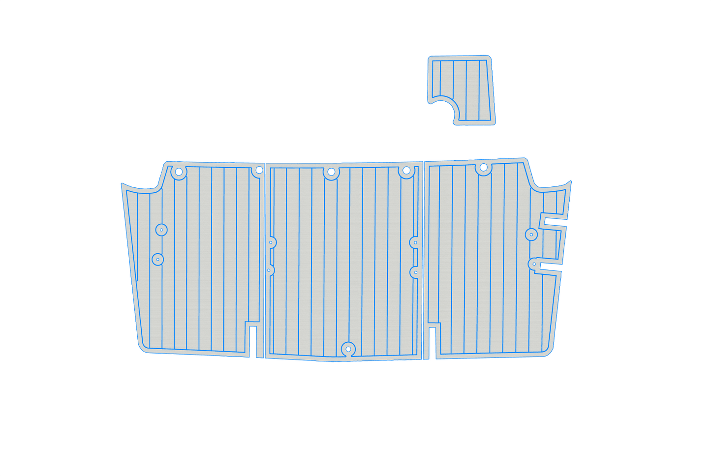 2021 CHAPARRAL 230 SUNCOAST Swim platform 1/4"6mm EVA foam faux mat floor