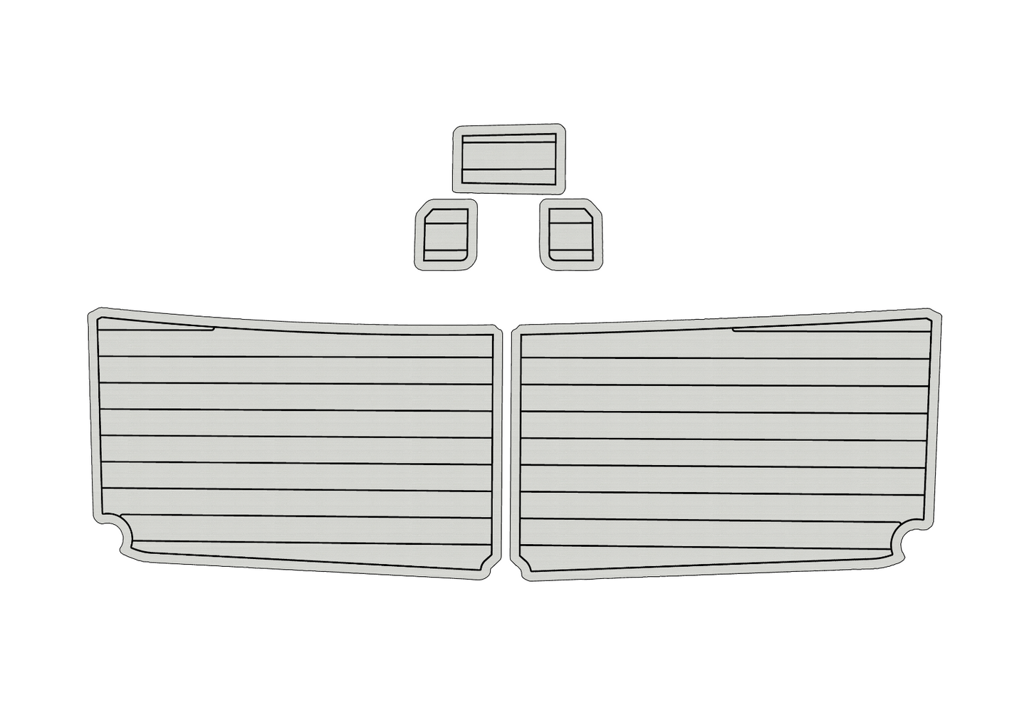 1998 Bayliner 2858 Ciera Cockpit Swim platform 1/4" 6mm EVA faux teak mat Floor