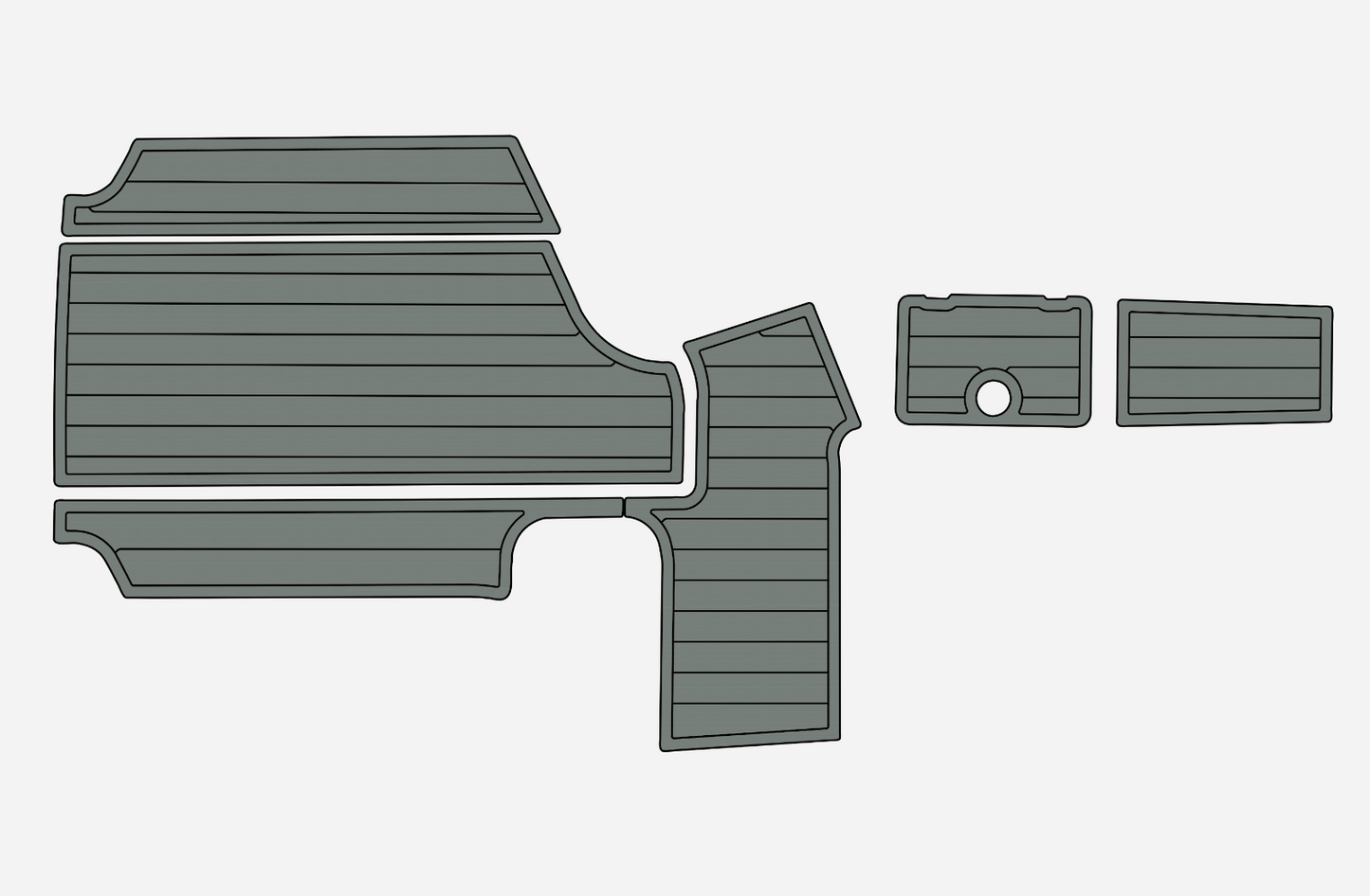 2014-2015 Centurion ENZO SS 210 Anti-slip mat Custom EVA marine deck flooring