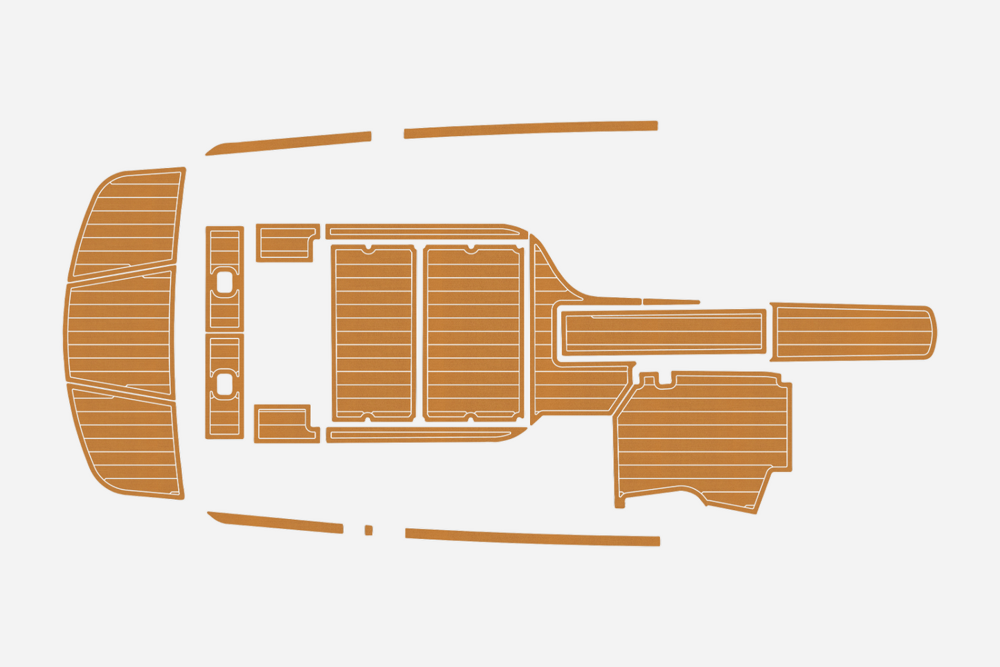 2008 Moomba Mobius LSV Anti-slip mat Custom EVA faux teak marine deck flooring