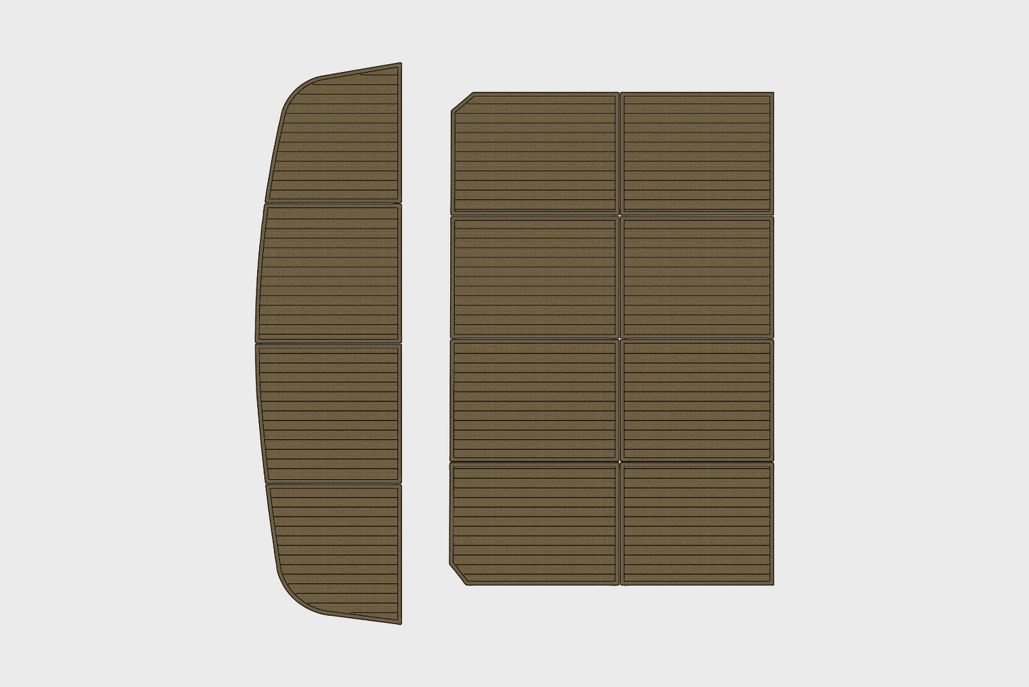 1999 Navigator 53 Classic Cockpit Swim platform 1/4"6mm EVA Foam faux mat floor