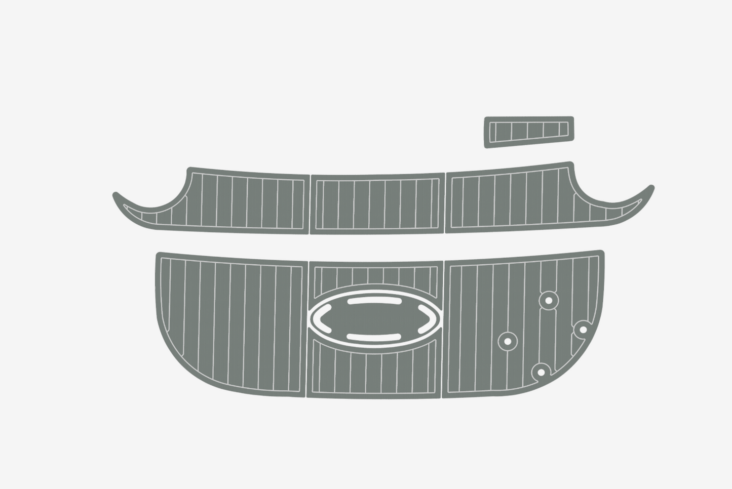 2004-2009 Larson 260 Cabrio Cockpit Swim platform 1/4"6mm EVA Foam faux floor