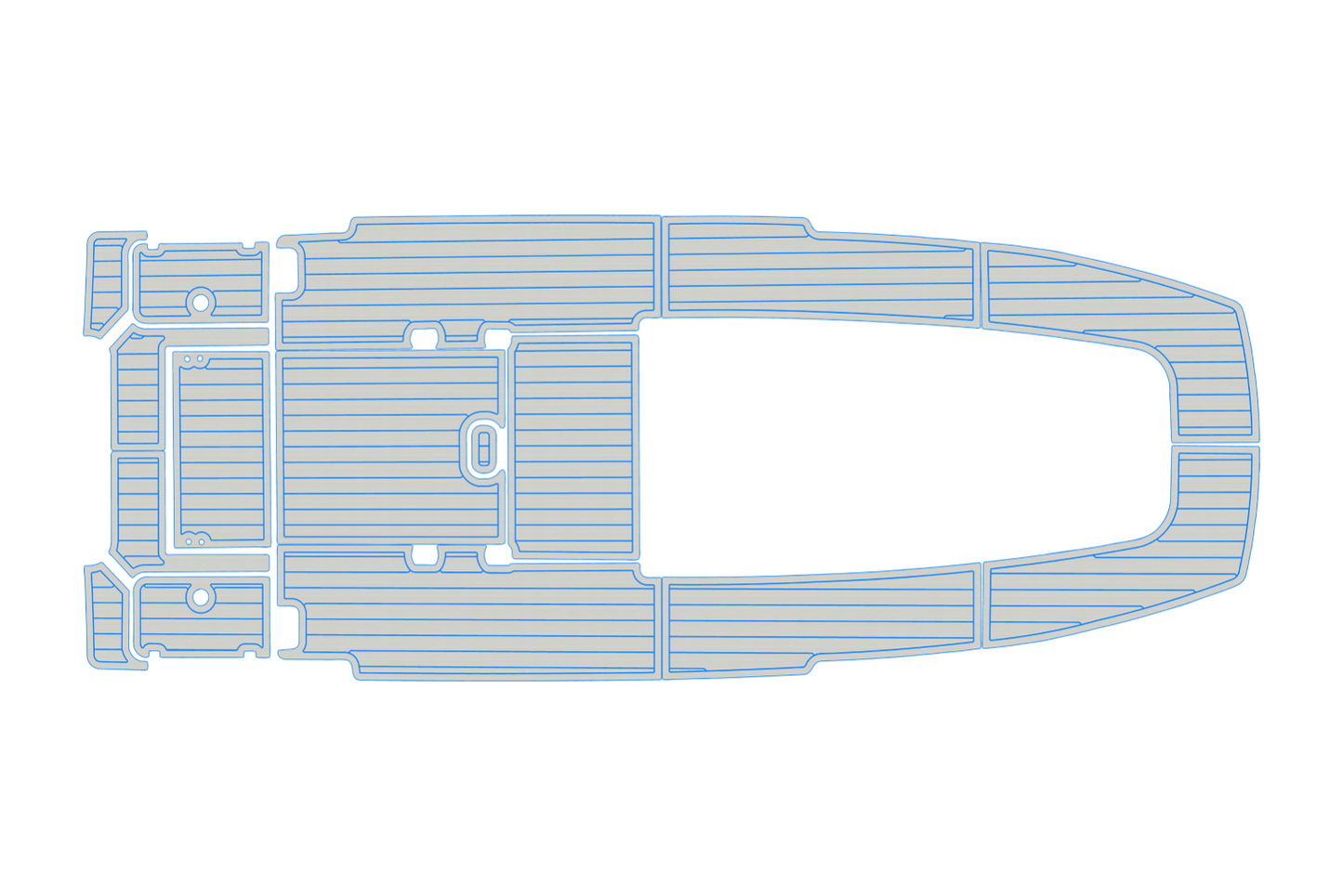 2022-2024 Sportsman 247OE Cockpit Swim platform 1/4"6mm EVA Faux foam Mat floor