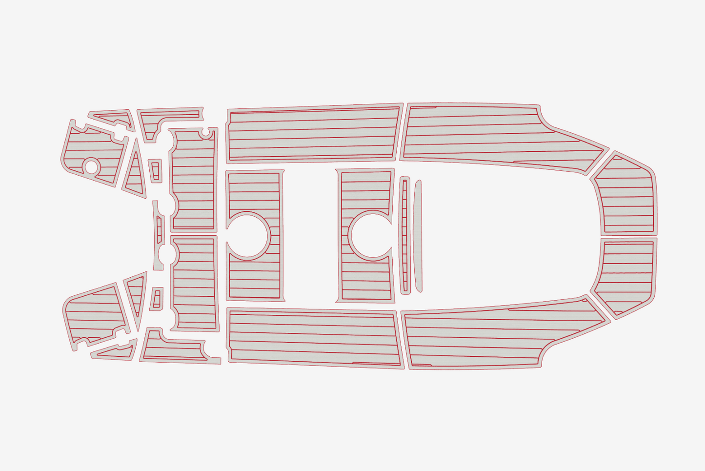 2014-2020 Boston Whaler 210 Dauntless Anti-slip Custom EVA marine deck flooring