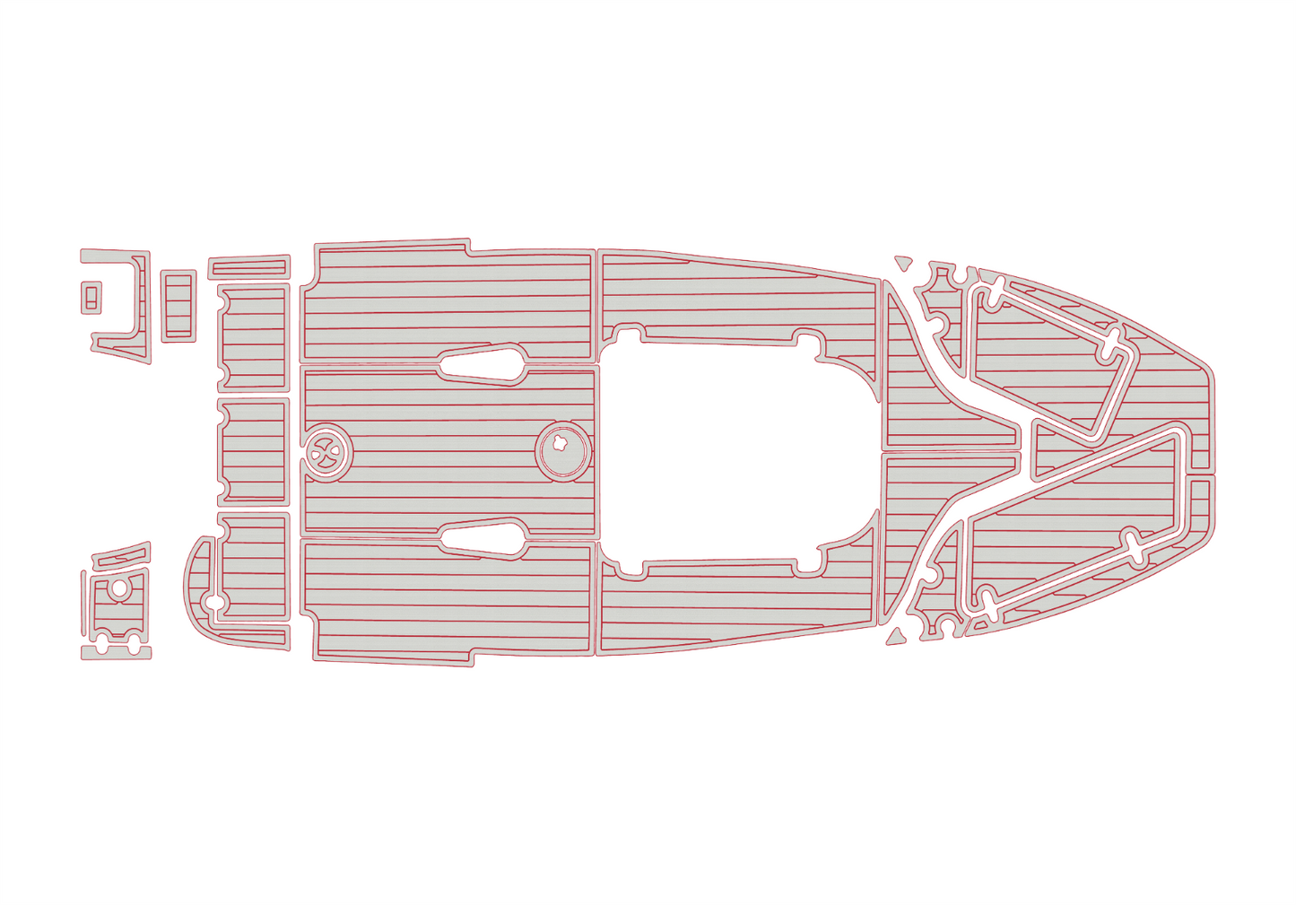 2020-2021 Sea Hunt 225 ULTRA Cockpit Swim platform 1/4"6mm EVA Foam faux floor