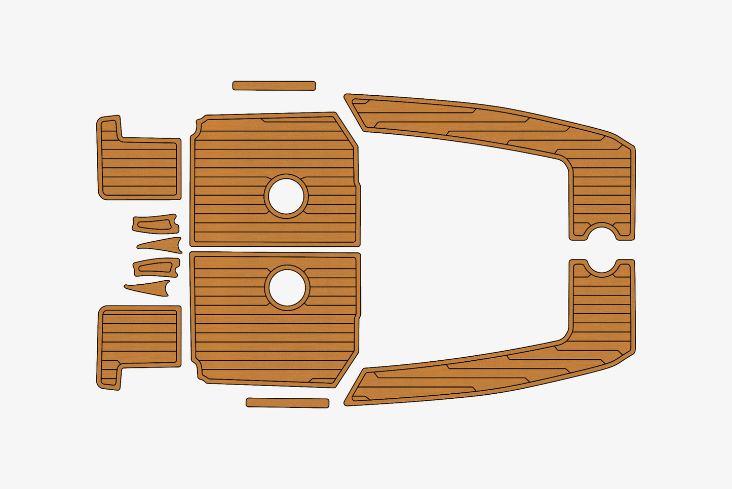 2012 Quicksilver Activ 555 Marine teak deck EVA Foam Boat flooring