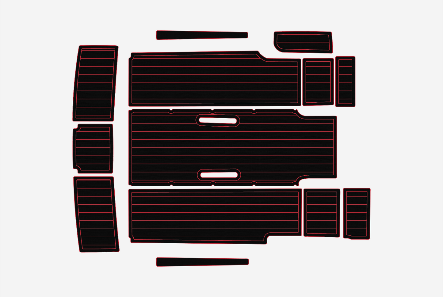 2002-2004 Formula Fastech Cockpit Swim platform 1/4" 6mm EVA faux teak mat Floor