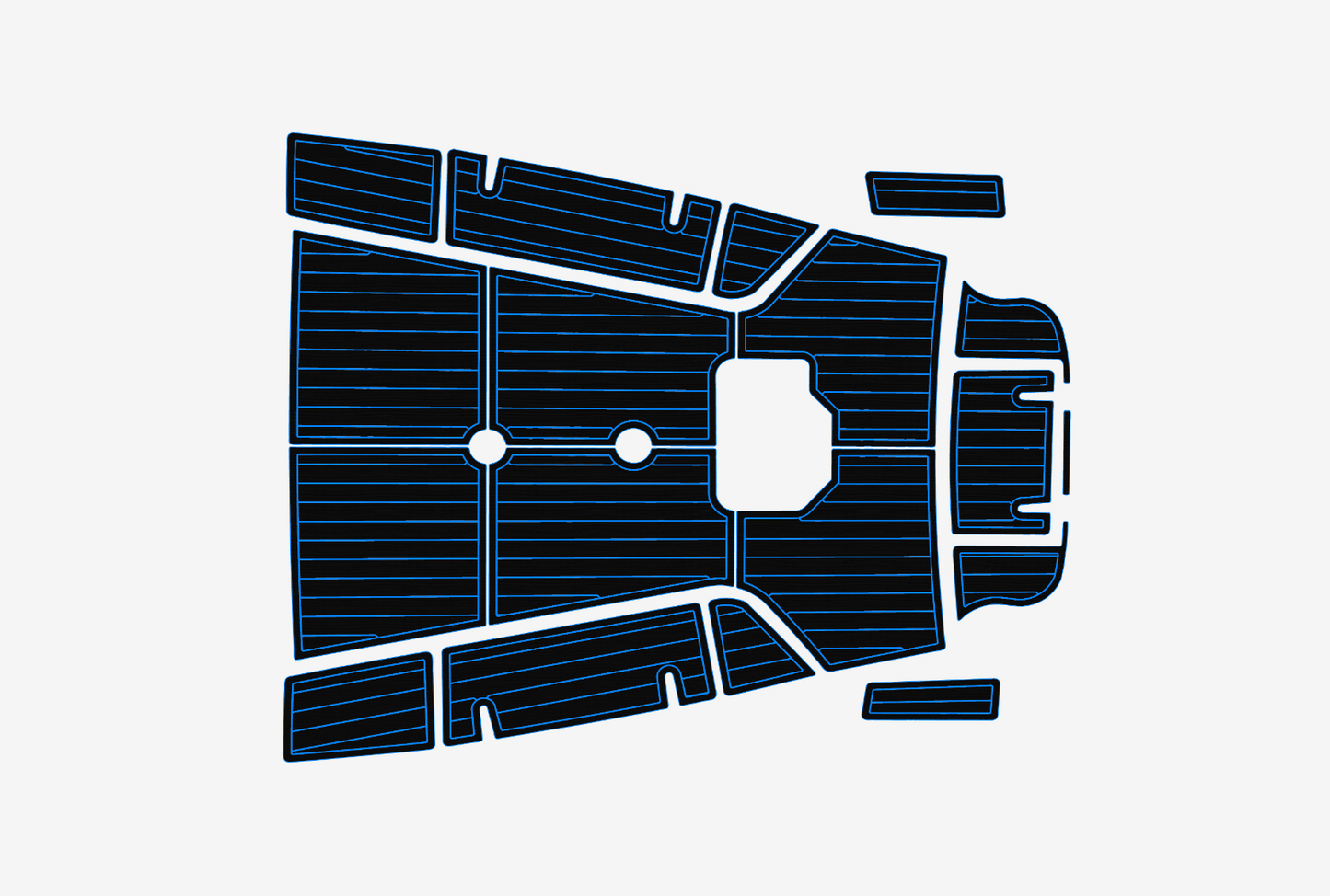 1999-2000 Celestial 50 Pilothouse Cockpit 1/4"6mm EVA Foam carpet marine floor