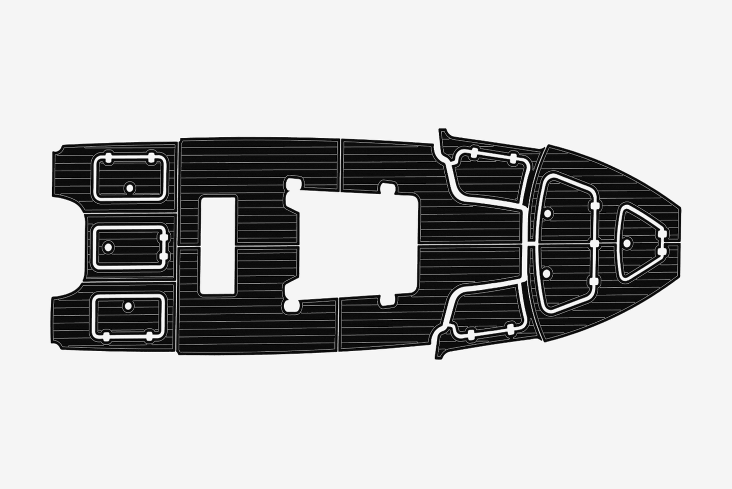 2017-2020 Gause Built Cockpit 1/4"6mm EVA Foam carpet marine MAT floor