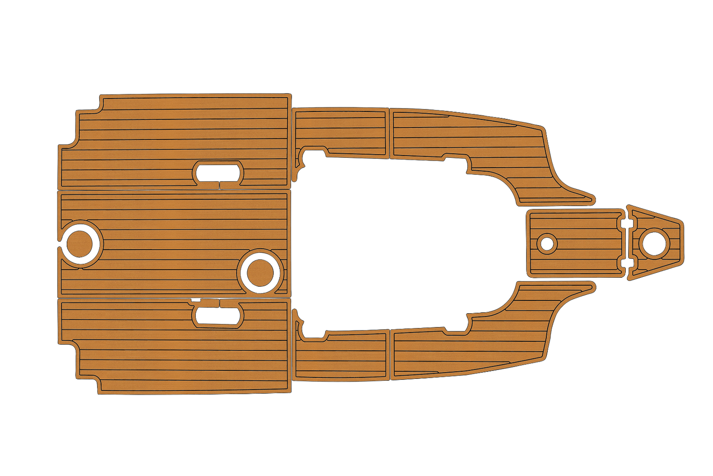 2017-2023 Sea Fox 248 commander Cockpit Swim platform 1/4"6mm EVA Fauxfoam floor