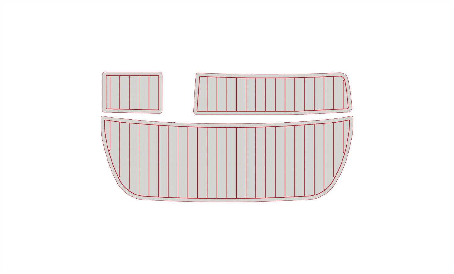 1994-2006 CROWNLINE 266 br Cockpit Swim platform 1/4"6mm EVA foam faux floor