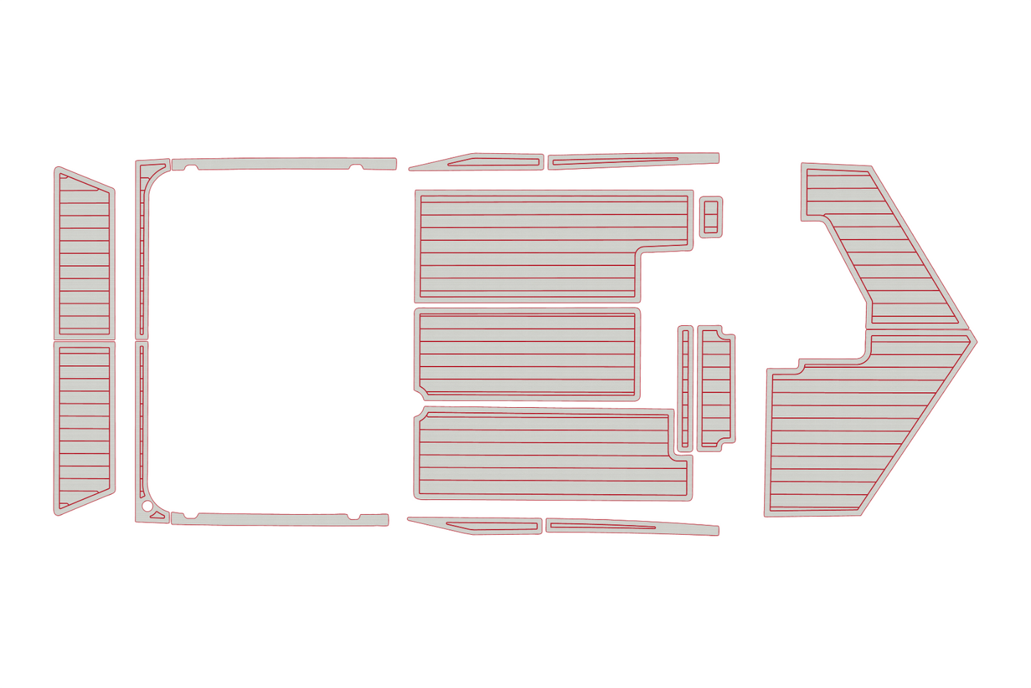 1992-2007 Fountain 35 Executioner Cockpit Swim platform 1/4"6mm EVA foam floor