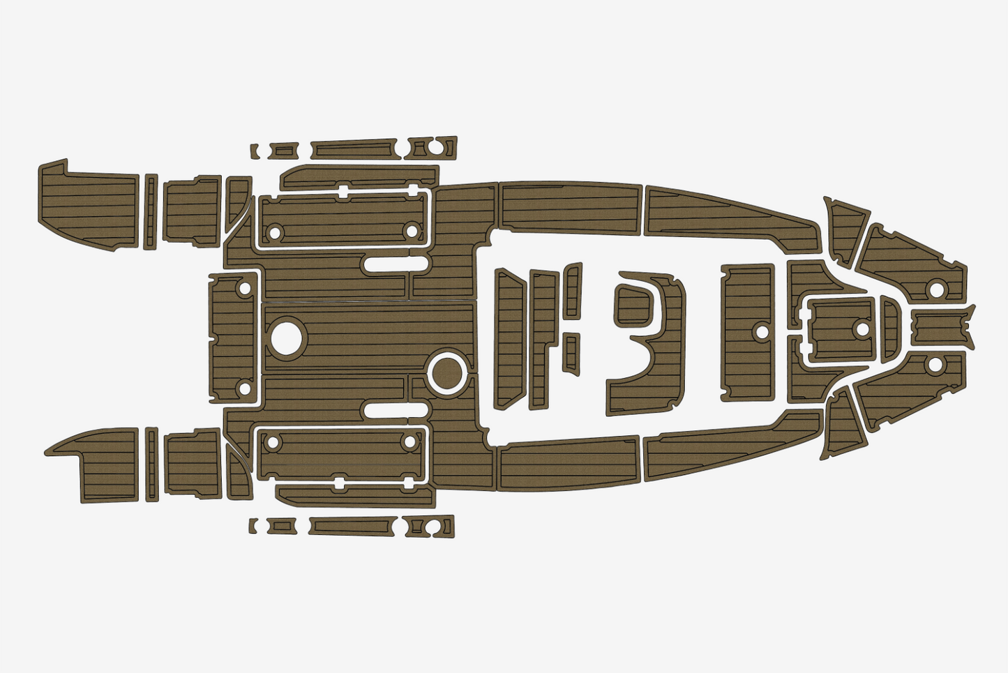2016 Sea Fox 266 commander Cockpit Swim platform 1/4"6mm EVA Fauxfoam floor