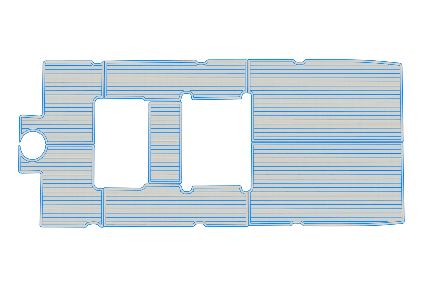 2016-2018 Carolina Skimmer 21 Cockpit 1/4"6mm EVA foam floor