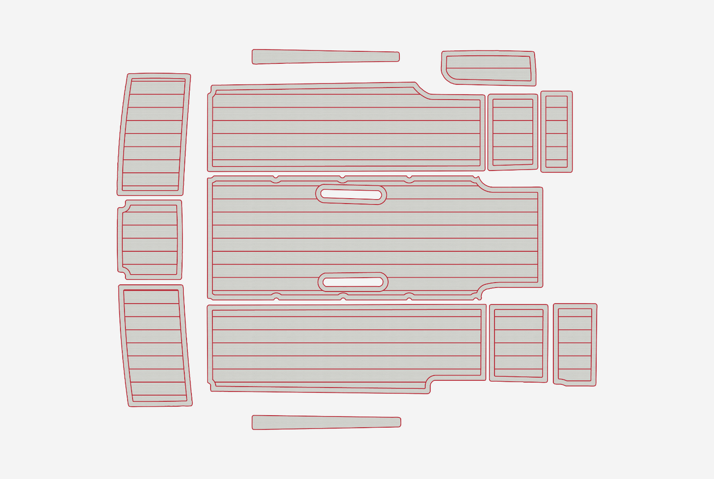 2002-2004 Formula Fastech Cockpit Swim platform 1/4" 6mm EVA faux teak mat Floor
