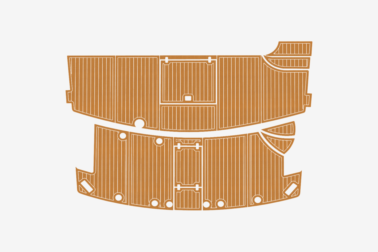 2004 Grand Alaskan 65 Cockpit Swim platform 1/4"6mm EVA Foam carpet marine floor