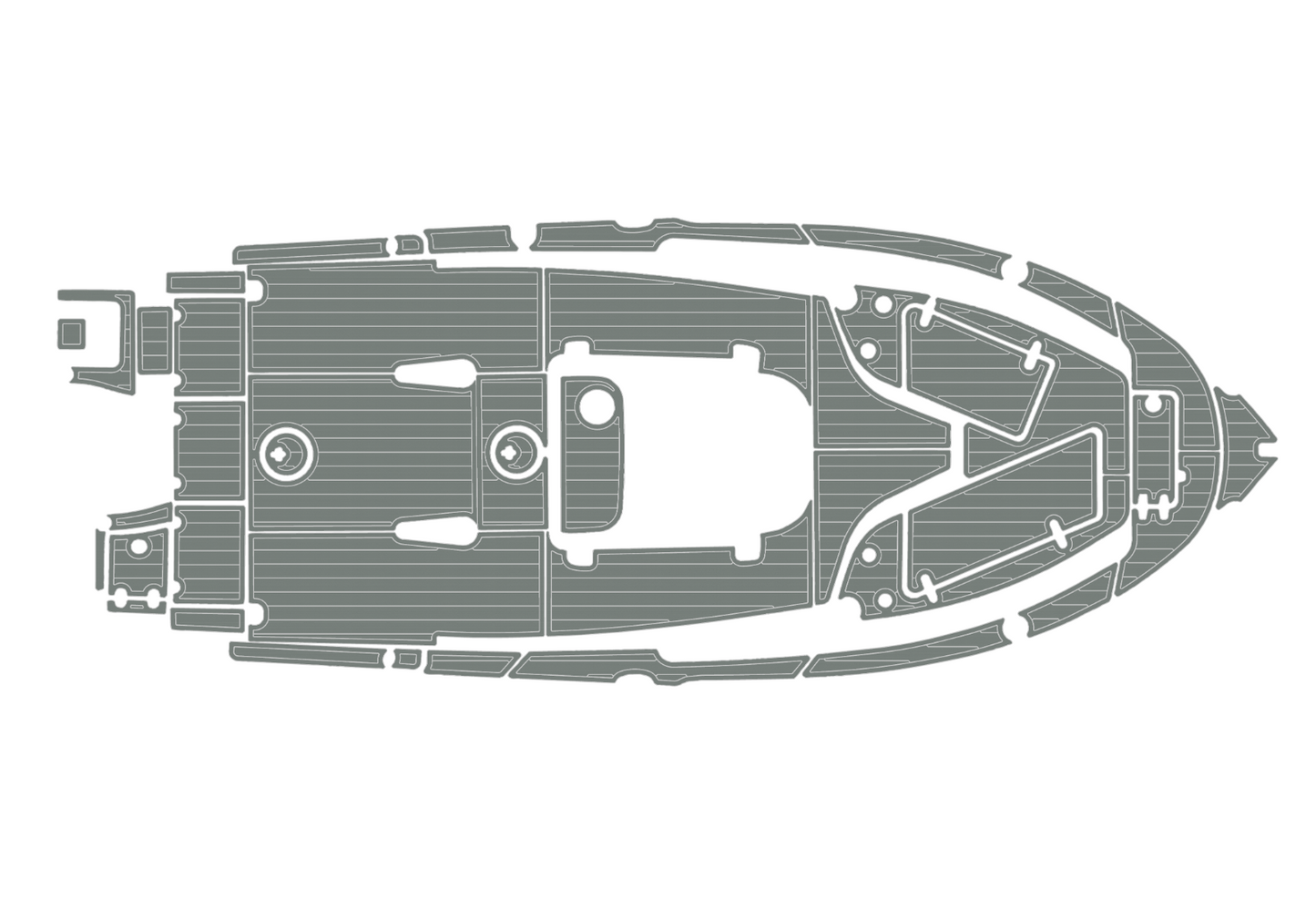 2021-2023 Sea Hunt 229 ultra Cockpit Swim platform bow 1/4"6mm EVA Foam floor