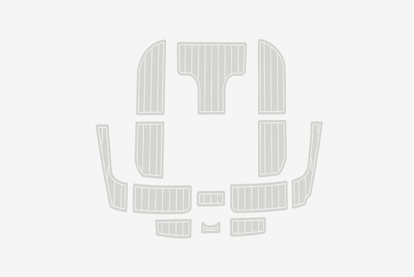 2008-2013 Hunter 45ds Cockpit Swim platform 1/4"6mm EVA Foam floor