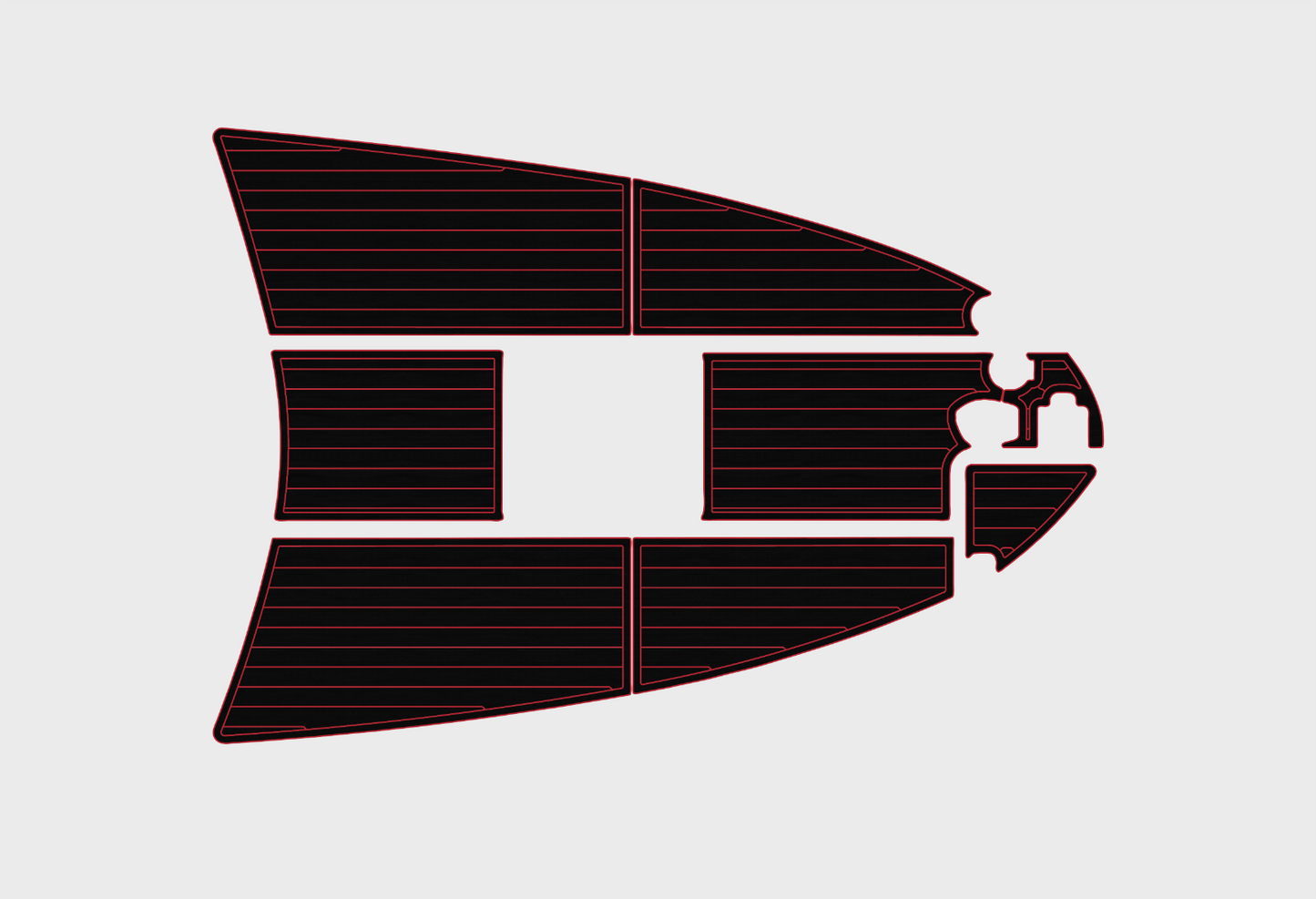 1997-2000 sea ray 270 Sundancer Bow 1/4"6mm EVA foam faux mat floor