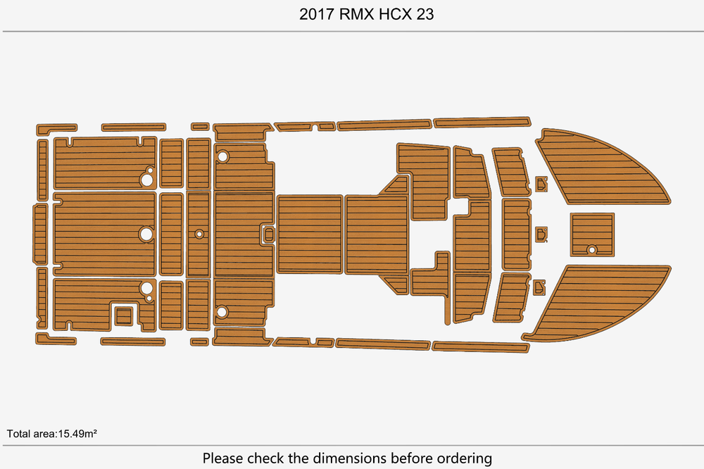 2017 RMX HCX 23 Marine teak deck seadek EVA Foam Boat flooring