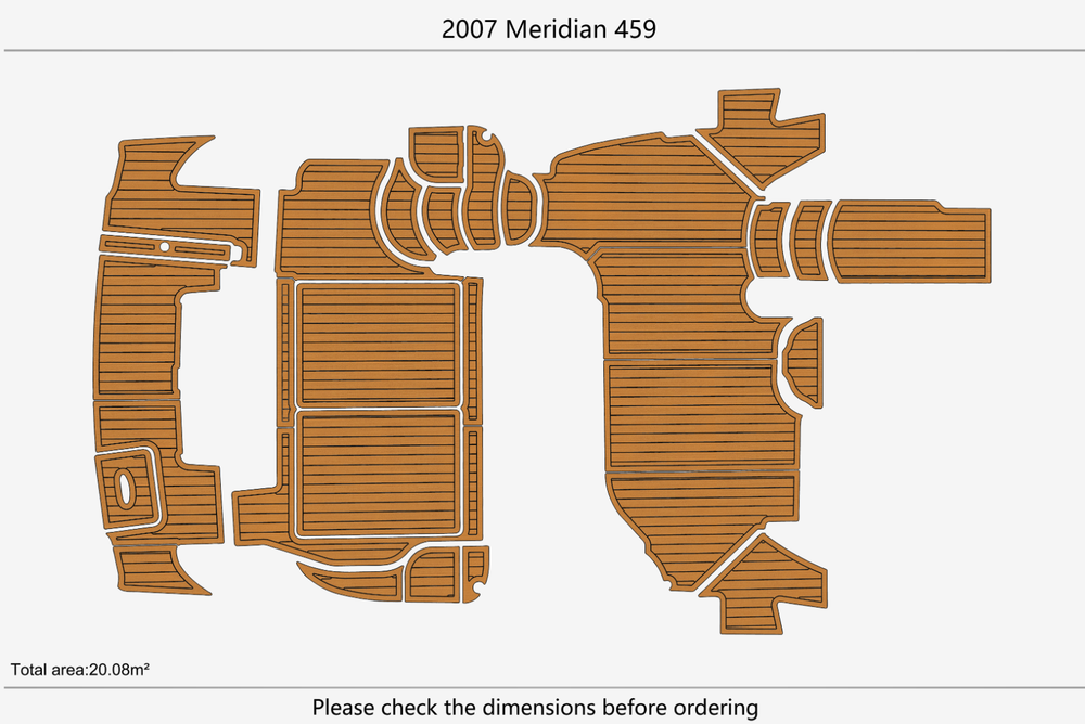 2007 Meridian 459 Cockpit Swim platform 1/4"6mm EVA Foam faux mat floor
