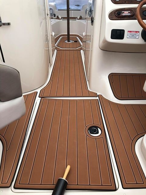 2002-2008 SEA RAY 240 sundeck Cockpit Swim platform bow 1/4"6mm EVA Foam floor