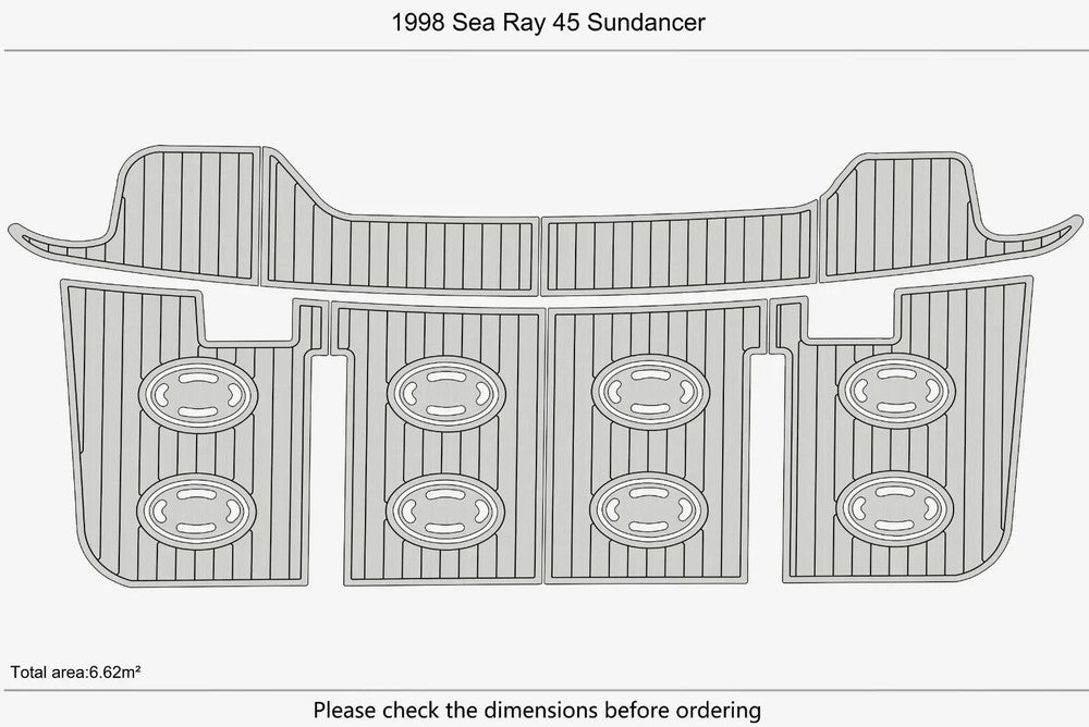 1998 Sea Ray 45 Sundancer Swim platform 1/4" 6mm EVA faux marine floor