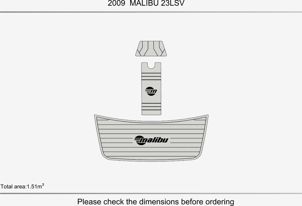 2009 malibu 23 lsv Swim platform EVA foam faux teak marine floor
