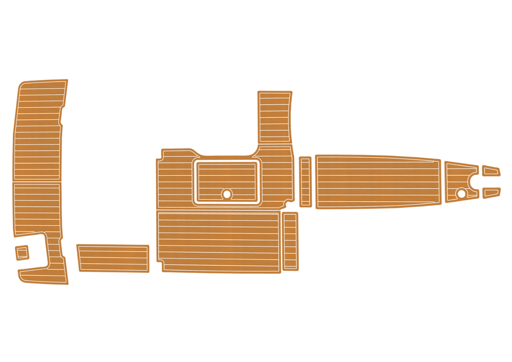 2012-2016 Bayliner 642 Swim platform cockpit 1/4" 6mm EVA faux teak Floor
