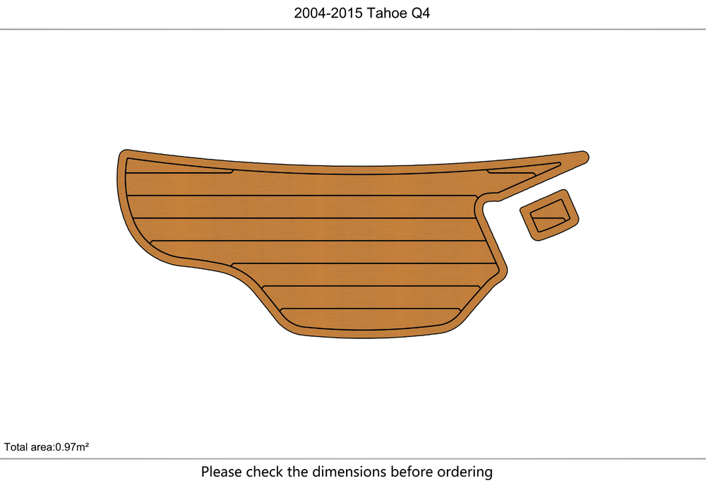 2004-2015 Tahoe Q4 Swim platform 1/4"6mm EVA foam faux MAT floor