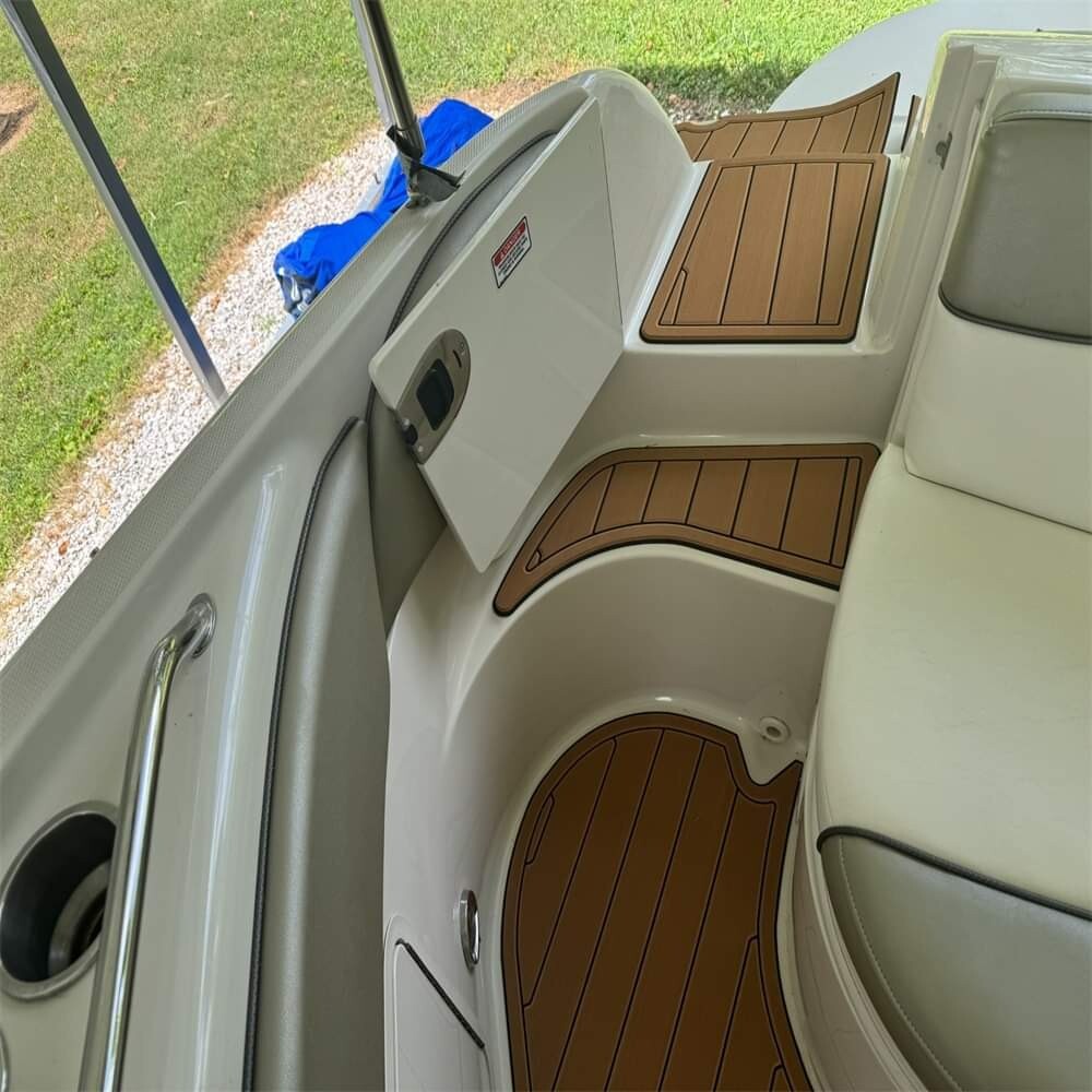 2002-2008 Sea Ray 240 sundeck Cockpit Pads 1/4" 6mm EVA Faux Teak Deck floor