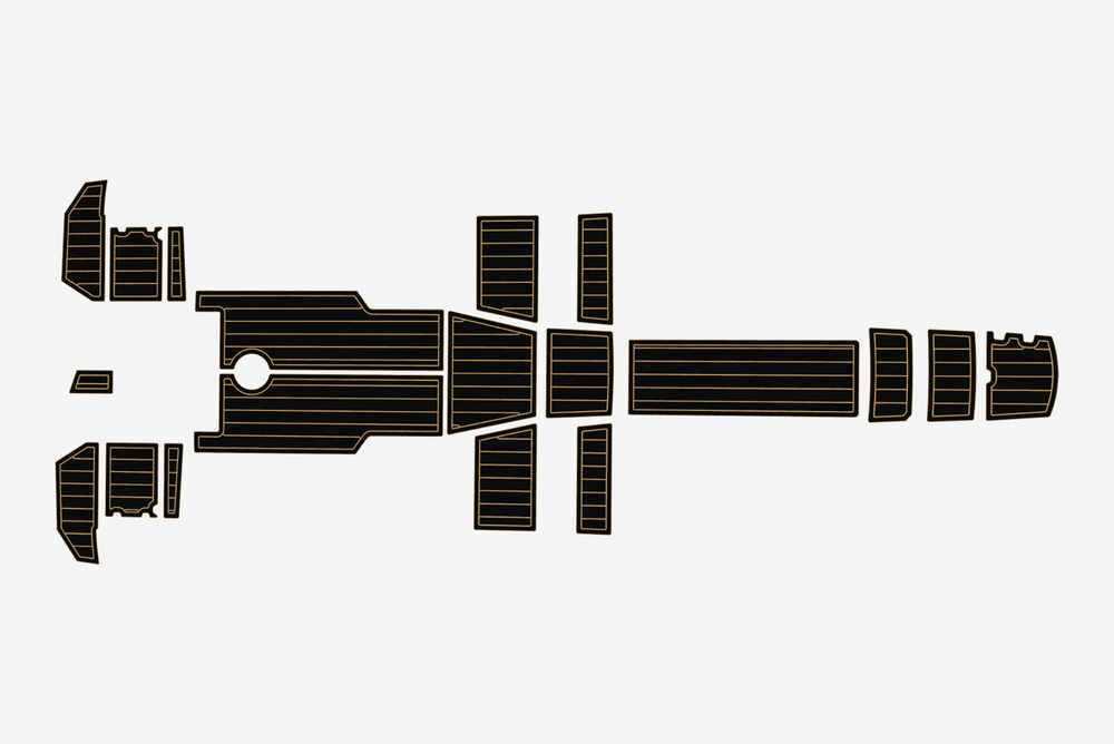 2020-2024 AMT 210 BR Cockpit Swim platform 1/4" 6mm EVA Foam teak FLOOR