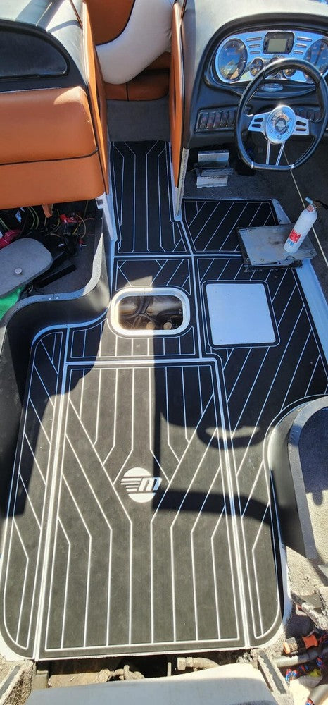 2005-2008 malibu 21 vlx Cockpit 1/4" 6mm EVA Faux Teak Non-slip mat floor